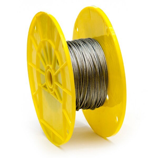 1/16 in. x 500 ft. Galvanized Aircraft Cable 7x7 Construction, Kingchain, Mfr#: 500082