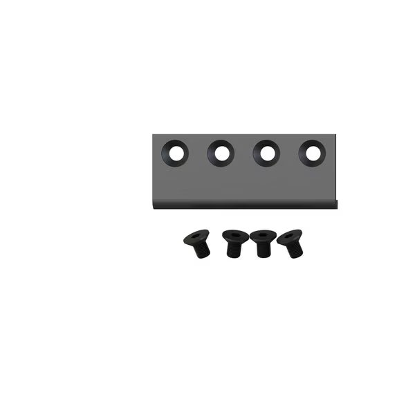 Connector Plate for Biparting Doors, Black, Onward, Mfr#: 246204500MATR