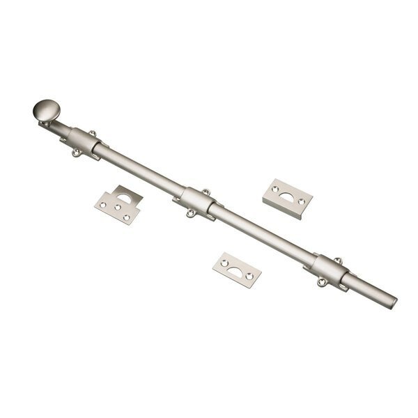 18inch 457 mm Surface Bolt, Brushed Nickel, Onward, Mfr#: 39218NBV