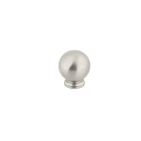 1 3/16 in (30 mm) Brushed Nickel Traditional Cabinet Knob, Richelieu Hardware, Mfr#: BP878930195