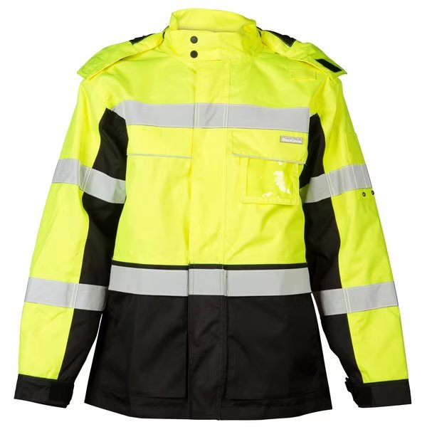 5XL, Lime Class 3 Black Series Parka, Kishigo, Mfr#: JS140-5X