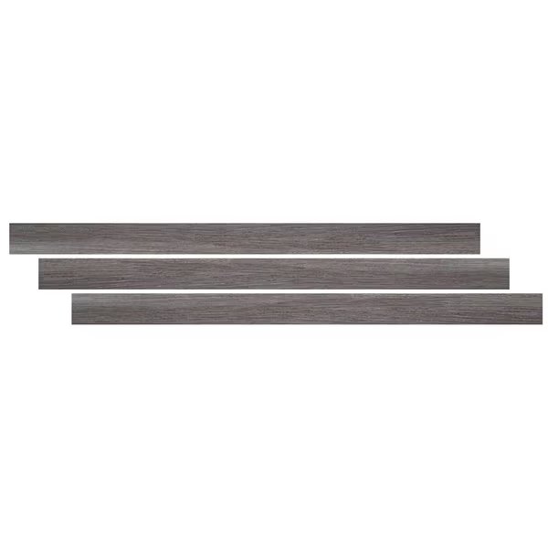 Midnight Maple 1/3 In. Thick X 1 3/4 In. Wide X 94 In. Length Luxury Vinyl Reducer Molding, Msi, Mfr#: ZOR-LVT-T-0173