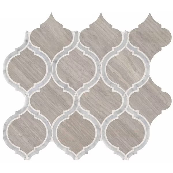 White Quarry Savona SAMPLE Honed Marble Mesh-Mounted Mosaic Tile, Msi, Mfr#: ZOR-MD-0224-SAM