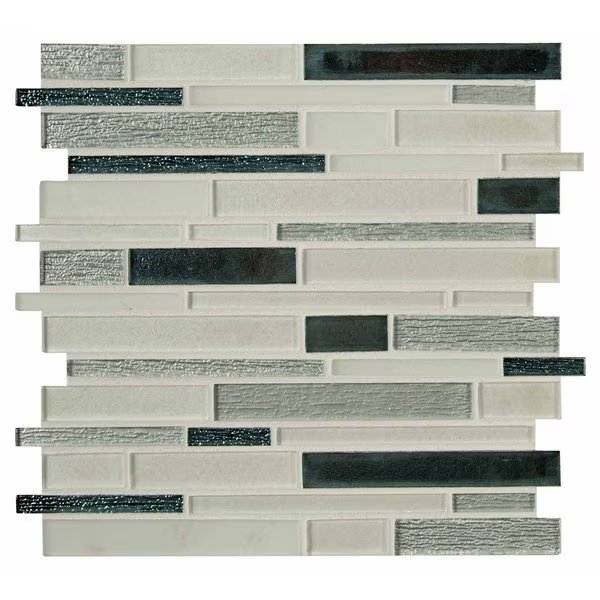 Anacapri Blend SAMPLE Textured Glass Mesh-Mounted Mosaic Tile, Msi, Mfr#: ZOR-MD-0306-SAM