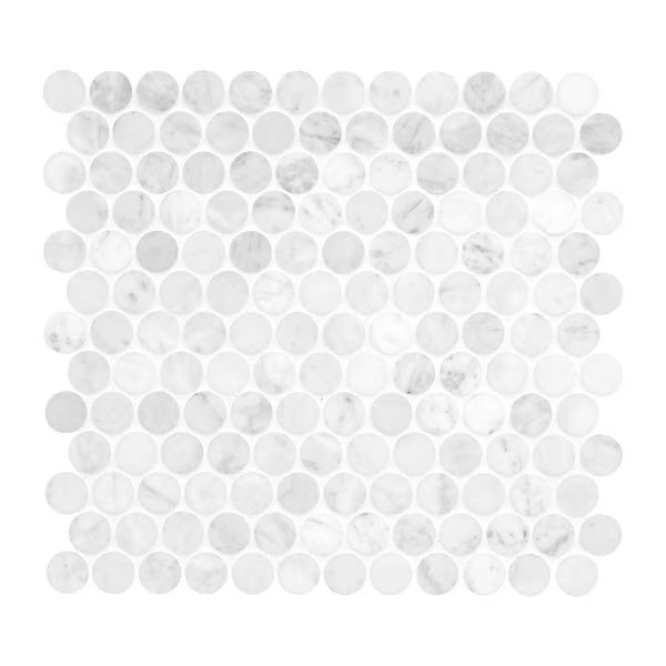 Carrara White Sample Honed Marble Floor And Wall Tile, 1 sq ft, Msi, Mfr#: ZOR-MD-0560-SAM