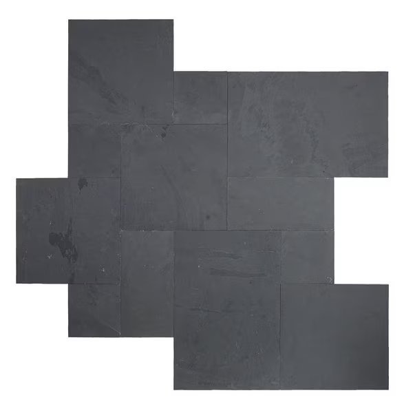 Montauk Black Pattern Gauged Slate Floor And Wall Tile, Msi, Mfr#: ZOR-NS-0021