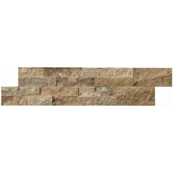 Tuscany Scabas Splitface Ledger Panel SAMPLE Natural Travertine Wall Tile, Msi, Mfr#: ZOR-PNL-0092-SAM