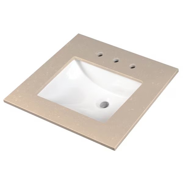 Cosmic Sand 31"x22" Engineered Marble Vanity Top, Msi, Mfr#: ZOR-VANS-3122-0009