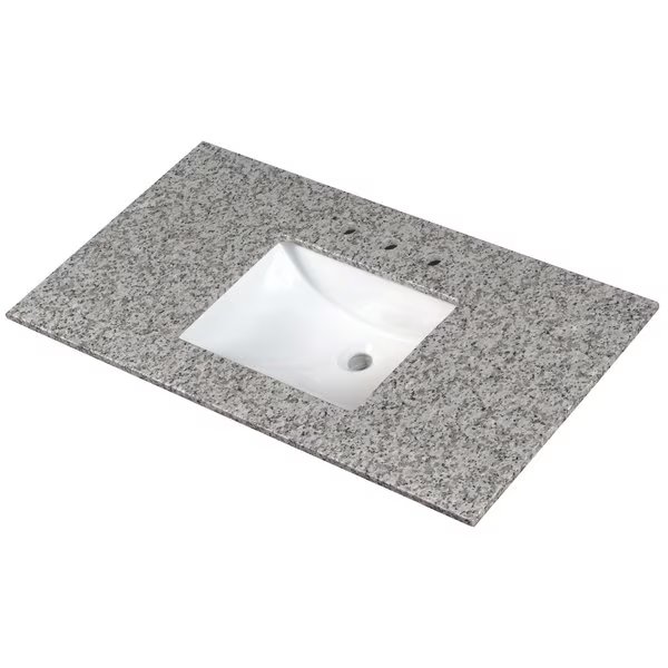Argento Grigio 49"x22" Granite Vanity Top, Msi, Mfr#: ZOR-VANS-4922-0023