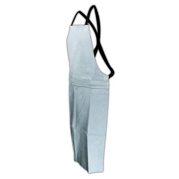Weld Pro Grey 24 x 36 Leather Bib Style Apron, Magid, Mfr#: T4100-36
