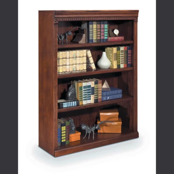 Huntington Oxford 7-Shelf 84"H Wood Bookcase in Burnish, Huntington Oxford, Mfr#: IMHO3684B