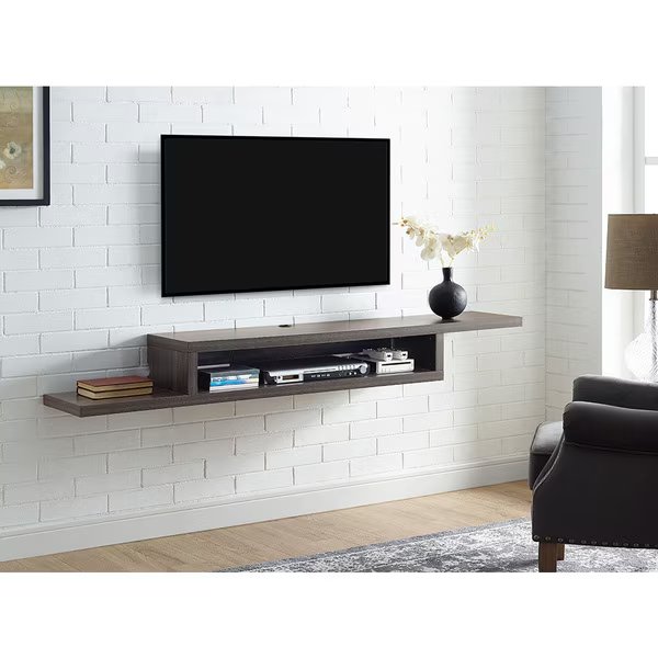 72" Asymmetrical Wall Mounted Audio/Video Console, Martin Furniture, Mfr#: IMAS370S