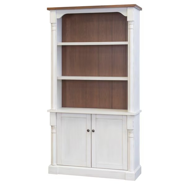 Durham 3 Shelf Bookcase in Weathered White, Martin Furniture, Mfr#: IMDU4278D