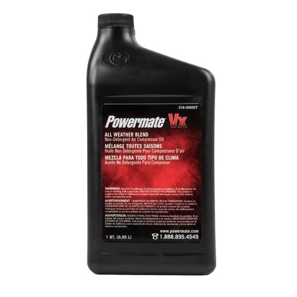 Air Compressor Oil, 1 qt, Powermate Vx, Mfr#: 018-0060CT