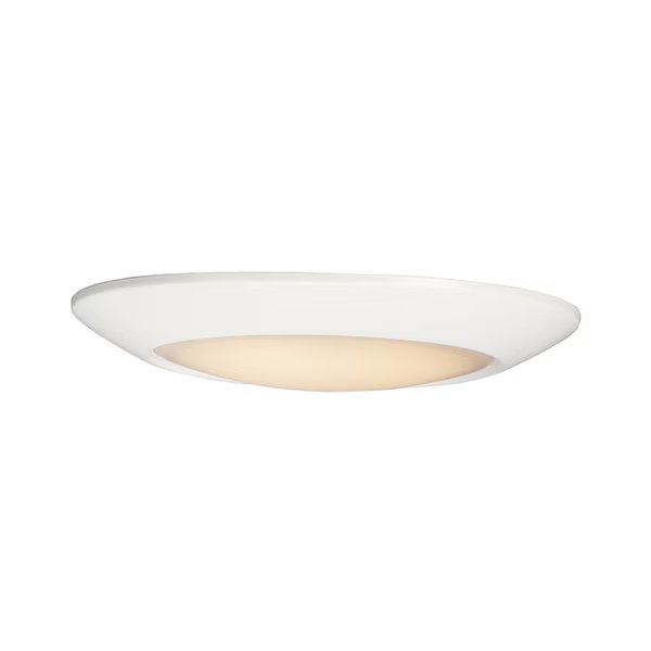 Diverse LED 1-Light 9.25" Wide White Flush Mount Light
