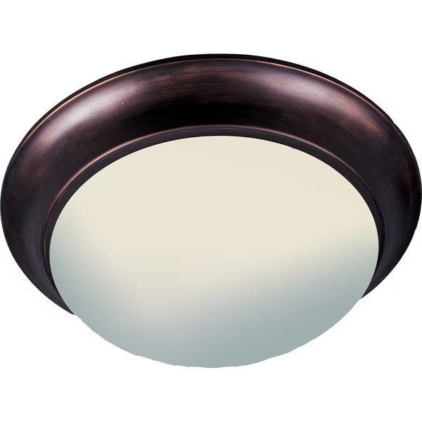 Essentials 3-Light 16.5" Wide Oil Rubbed Bronze Flush Mount Light