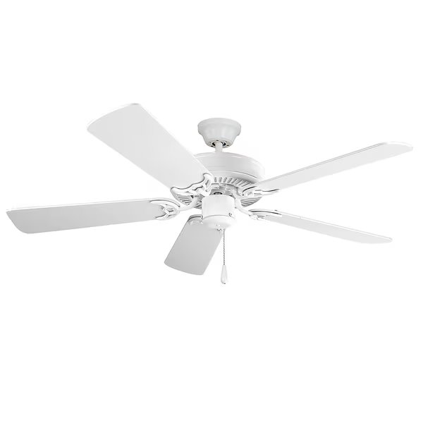 Basic-Max N/A-Light 52" Wide Matte White Indoor Ceiling Fan