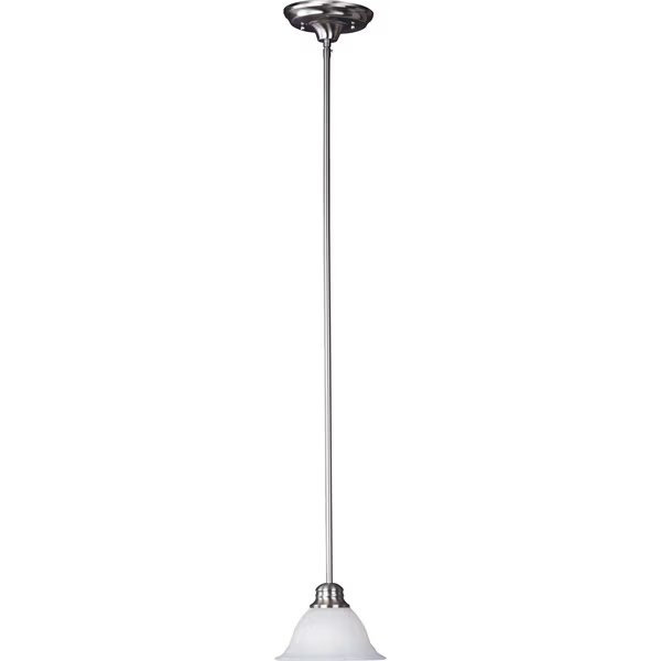 Mini Pendants 1-Light 7" Wide Satin Nickel Pendant Light