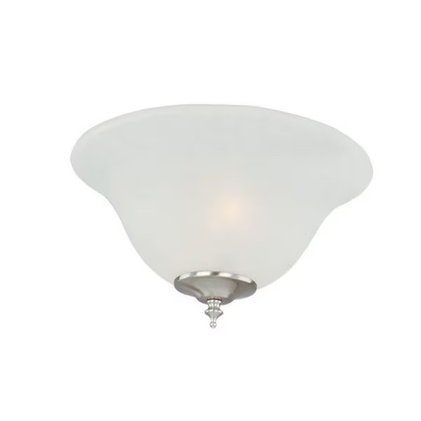 Basic-Max 3-Light 13" Wide Satin Nickel Ceiling Fan Light Kit