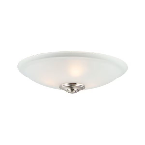 Basic-Max 3-Light 11.75" Wide Satin Nickel Ceiling Fan Light Kit