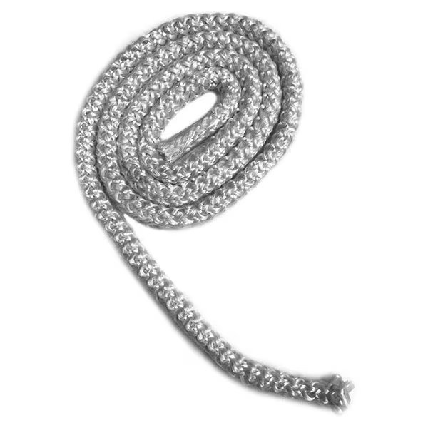 Fiberglass Rope, Knitted, Medium Density (Soft), 1/4 in Dia., 100 Feet, Boilersource, Mfr#: RFKT-0250-100