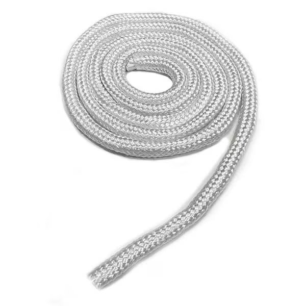 Fiberglass Rope, Round Braided, Medium/High Density, 1 in Dia., 25 Feet, Boilersource, Mfr#: RFRB-1000-025