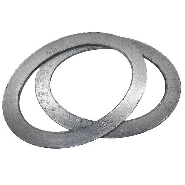 Handhole Gasket, Series 2000, Graphite, 3 in x 3-3/4 in x 1/2 in, Elliptical, PK 2, Topog-E, Mfr#: T2000-3X3-3/4X1/2E-PK2