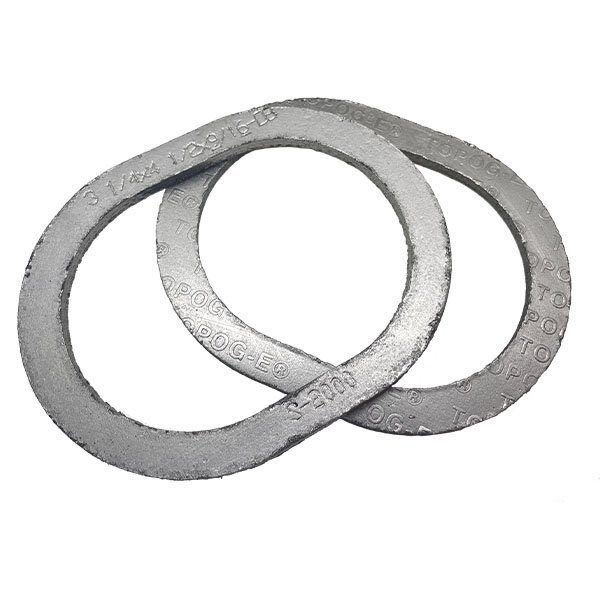 Handhole Gasket, Series 2000, Graphite, 3-1/4 in x 4-1/2 in x 1/2 in, Obround, PK 2, Topog-E, Mfr#: T2000-3-1/4X4-1/2X1/2OB-PK2