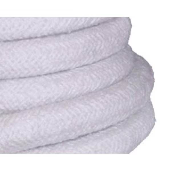 Ceramic Fiber Rope, Round Braided, Medium Density, 7/8 in Dia., 25 Feet, Boilersource, Mfr#: CFRB-0875-025