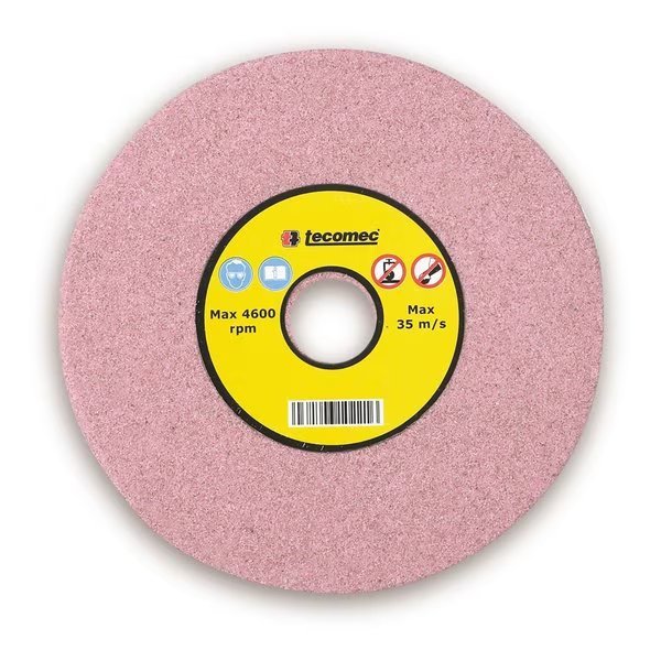Grinding Wheel 1/8" Chainsaw Chain Sharpening, 5-3/4" X 7/8" X 1/8", Pink, 60 Medium Grit, Tecomec, Mfr#: 01005003