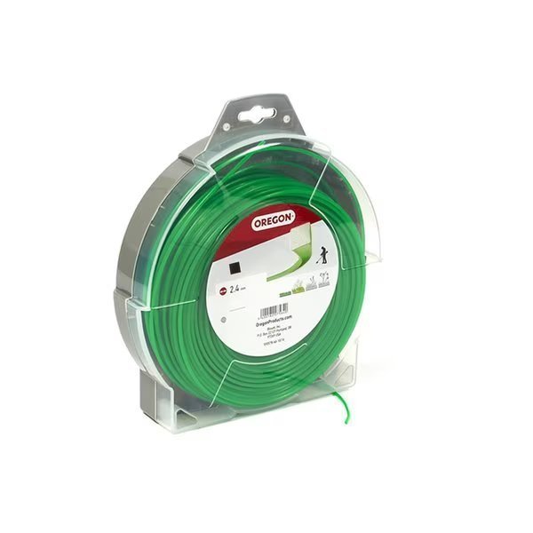 Oregon Trimmer Line, Green, Square, .105" by 193', 1Lb Donut, Oregon, Mfr#: 69-472