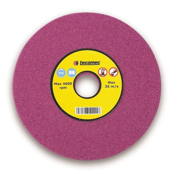 Grinding Wheel 3/16" Chainsaw Chain Sharpening, 5-3/4" X 7/8" X 3/16", Ruby, 60 Medium Grit, Tecomec, Mfr#: 1150030