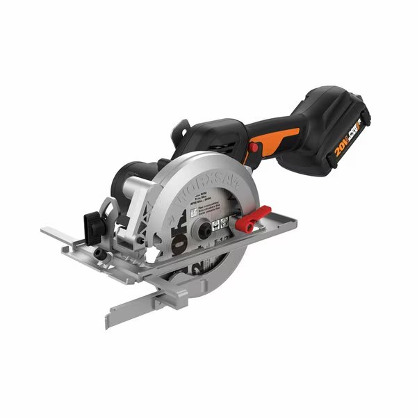 NITRO 20V Power Share Worxsaw 4.5in Cordless Compact Circular Saw, Brushless, with Battery & Charger, Worx, Mfr#: WX531