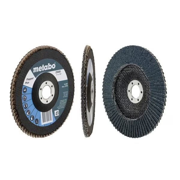 Flap Disc 6" Flapper Plus 40 7/8 T27 Fiberglass, Metabo, Mfr#: 629484000