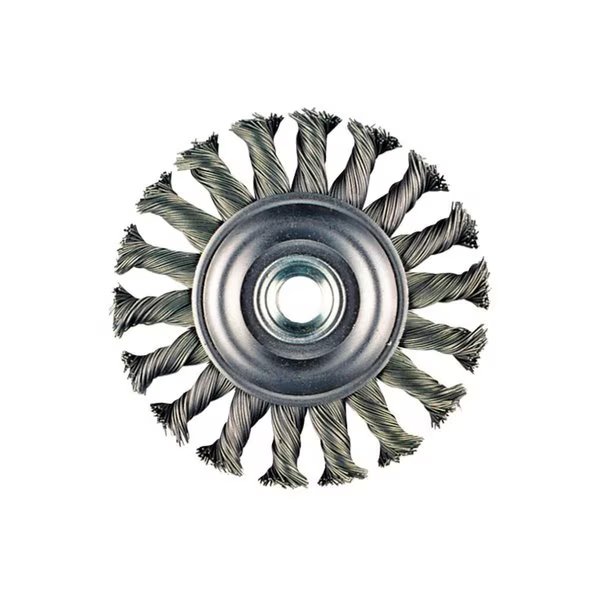 Wire Wheel 5" x 3/16" Stringer Bead .020 SS 5/8-11, Metabo, Mfr#: 655232005
