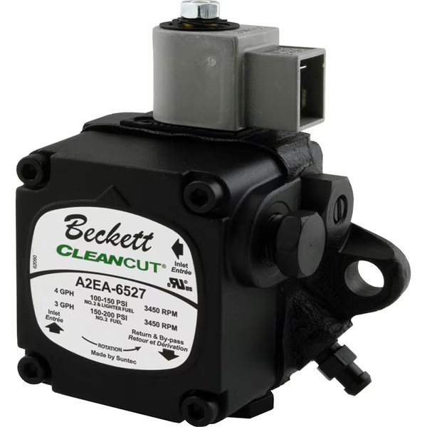 Single Stage Clean Cut Pump With 120v Solenoid A2EA6527BX6X1L Replaces PF10322U, Beckett, Mfr#: PF20322U