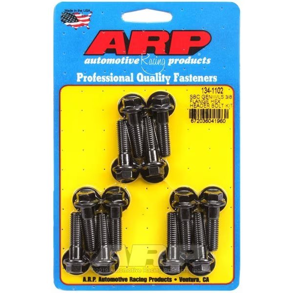 SBC/GENIII LS 3/8 FLANGE HEX HEADER BOLT KIT, Arp, Mfr#: 134-1102