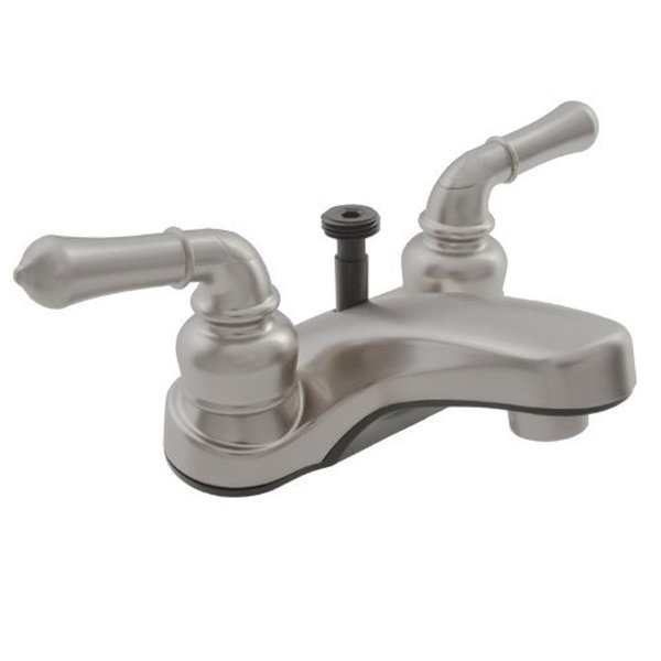 CLASSICAL RV LAVATORY FAUCET W/ DIVERTER - BRUSHED SATIN NICKEL, Dura Faucet, Mfr#: DF-PL720C-SN