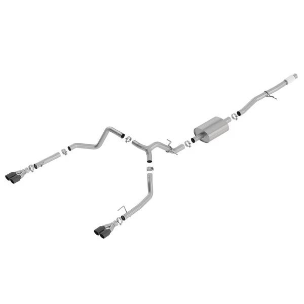 19 SILVERADO/SIERRA 1500 5.3L EC STB/CC SB 3.00/2.75IN S-TYPE QUAD ROU, Borla, Mfr#: 140770BC