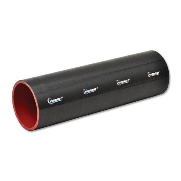 4 PLY SILICONE SLEEVE, 3.5IN I.D. X 12IN LONG - BLACK, Vibrant Performance, Mfr#: 27171
