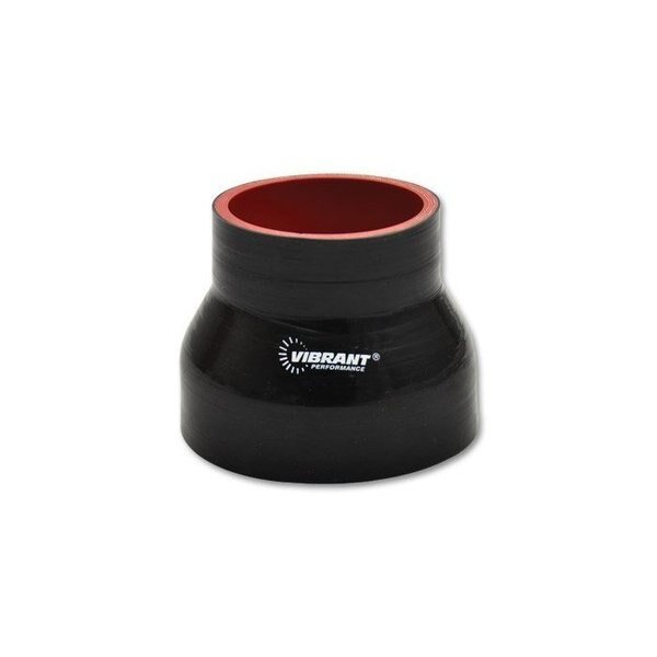 4 PLY REDUCER COUPLING, 2.5IN X 3IN X 3IN LONG - BLACK, Vibrant Performance, Mfr#: 2772