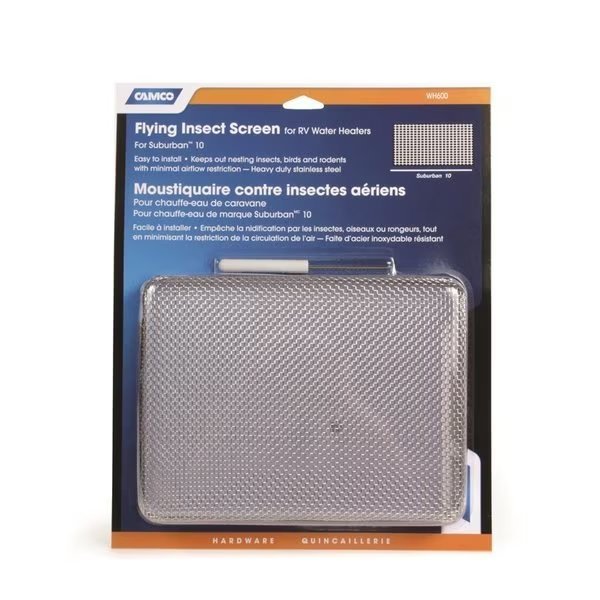 FLYING INSECT SCREEN-WH600, SUBURBAN 10-16 GAL, BLISTER, Camco, Mfr#: 42146