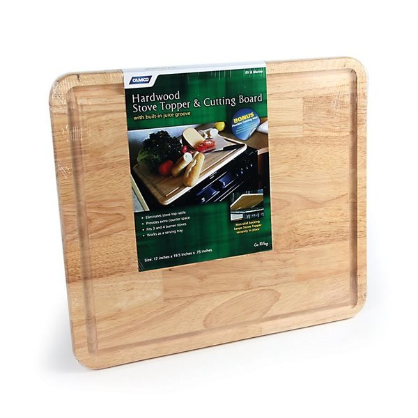 STOVE TOPPER & CUTTING BOARD 19-1/2IN X 17IN X 3/4IN, Camco, Mfr#: 43753