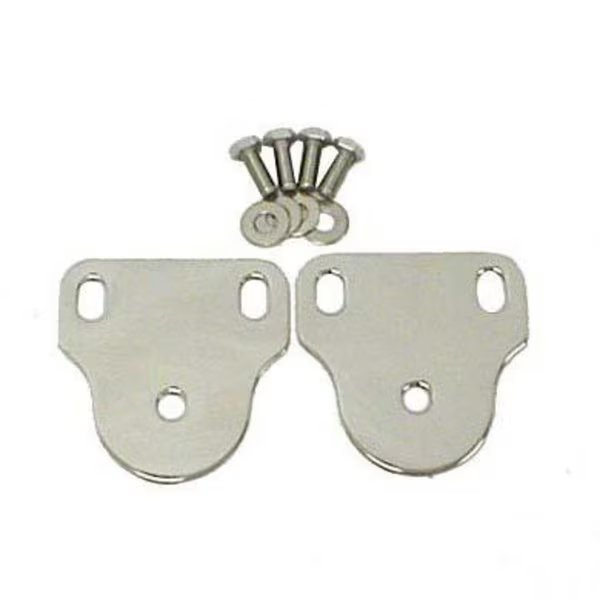 76-95 CJ & WRANGLER (YJ) INSIDE WINDSHIELD BRACKETS - STAINLESS STEEL, Smittybilt, Mfr#: 7408