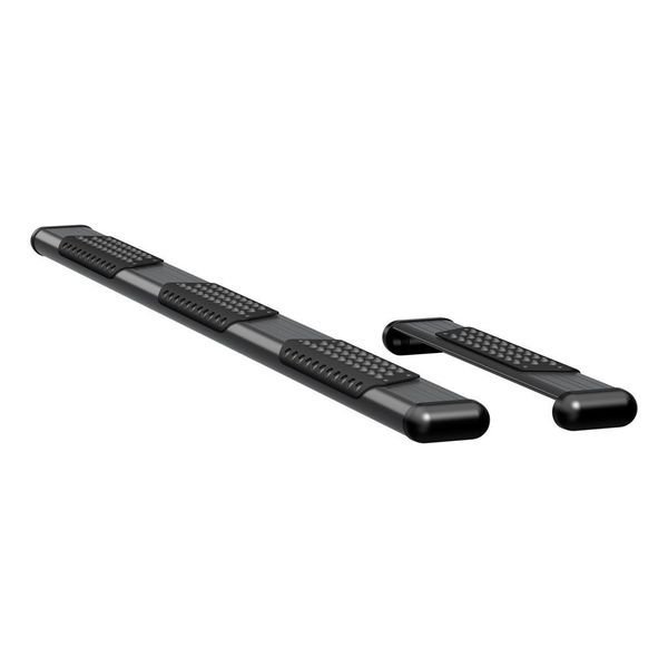 O-MEGA II 6IN OVAL STEPS BLACK TEXTURED POWDER COAT, Luverne Truck Equipment, Mfr#: 584100-570344