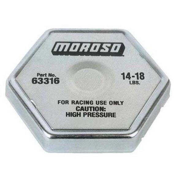 RADIATOR CAP, 16 LB., Moroso, Mfr#: 63316