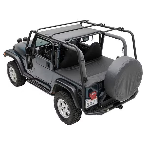 97-06 WRANGLER (TJ) SRC ROOF RACK - 300 LB RATING - BLACK TEXTURED, Smittybilt, Mfr#: 76713