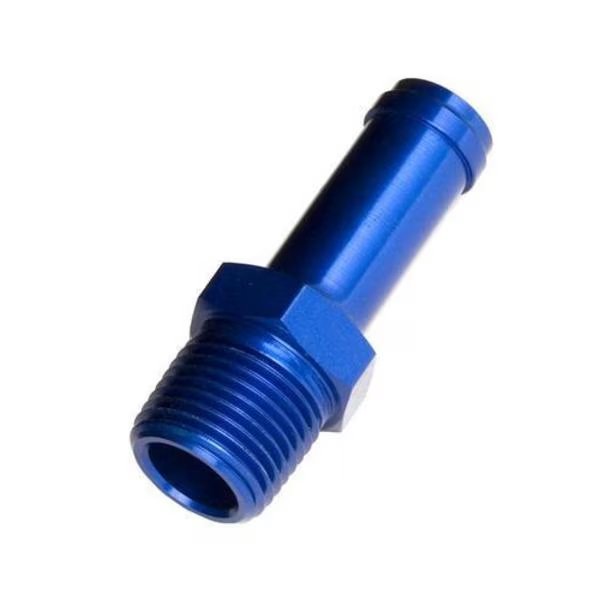 -16 (1") OD HOSE NIPPLE TO -12 (3/4") NPT MALE - STRAIGHT - BLUE, Red Horse Performance, Mfr#: 840-16-12-1