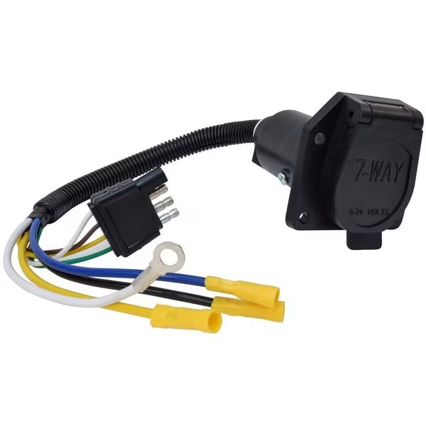 7-WAY TO 4-WAY PRE-WIRE HARNESS, 12IN, BULK, Valterra, Mfr#: A10-7084