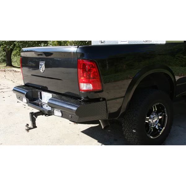 19-C RAM 2500/3500 NEW BODY STYLE BLACK STEEL REAR BUMPER, Fab Fours, Mfr#: DR19-T4450-1
